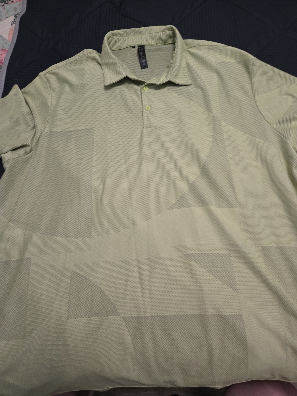 Men's Light Olive Short-Sleeve Polo Shirt